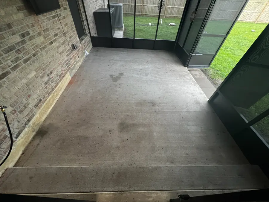 Sunroom slab before coating